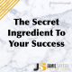 The Secret Ingredient To Your Success
